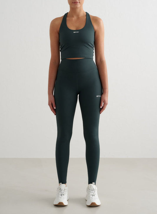 Deep Emerald Core Tights & Essential Bralette Set