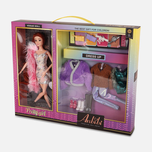 Doll Toy Set For Girls With Accessories