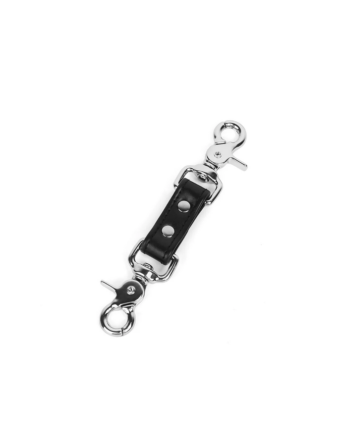 Estrid Leather Connector Black