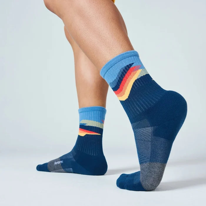 Feetures Trail | Max Cushion | Mini-Crew | Tectonic Navy