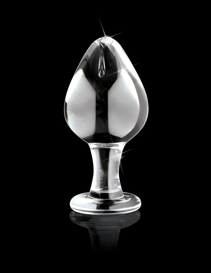 Flat Bottom Glass Butt Plug