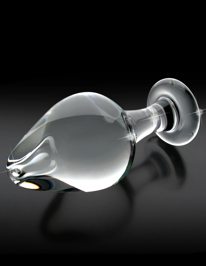 Flat Bottom Glass Butt Plug