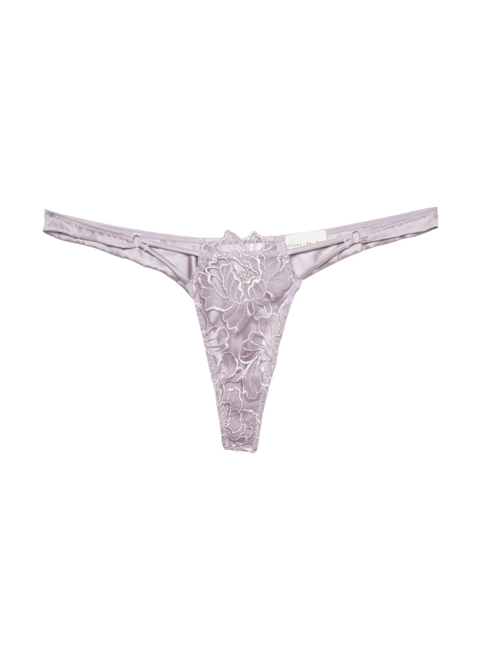 Fleur Du Mal Whitney Embroidery Thong