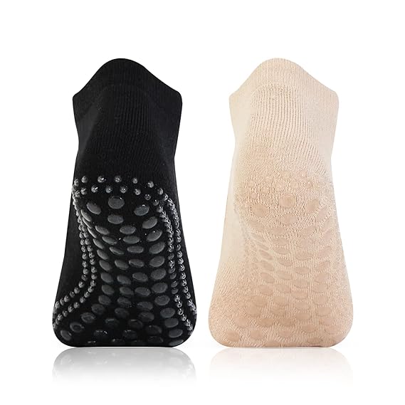 Girls Anti-Skid (Gripper) Yoga Socks In Combo -  Pack Of 2