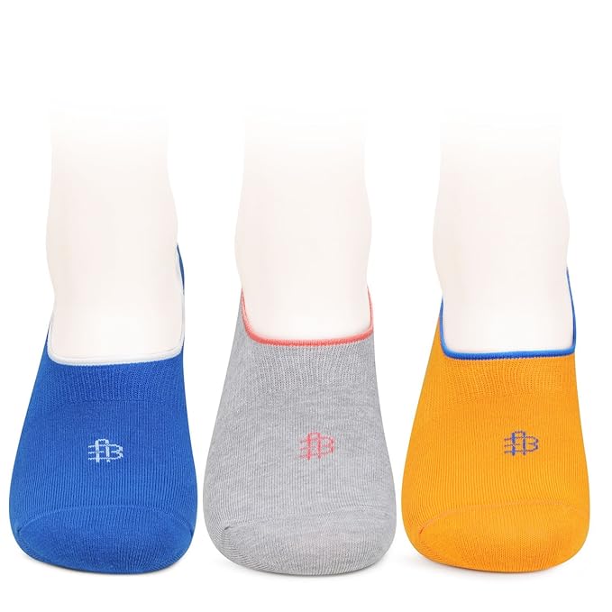 Girl's Cotton Economy Foot-let Socks (Multicolour, 6) - Pack of 3