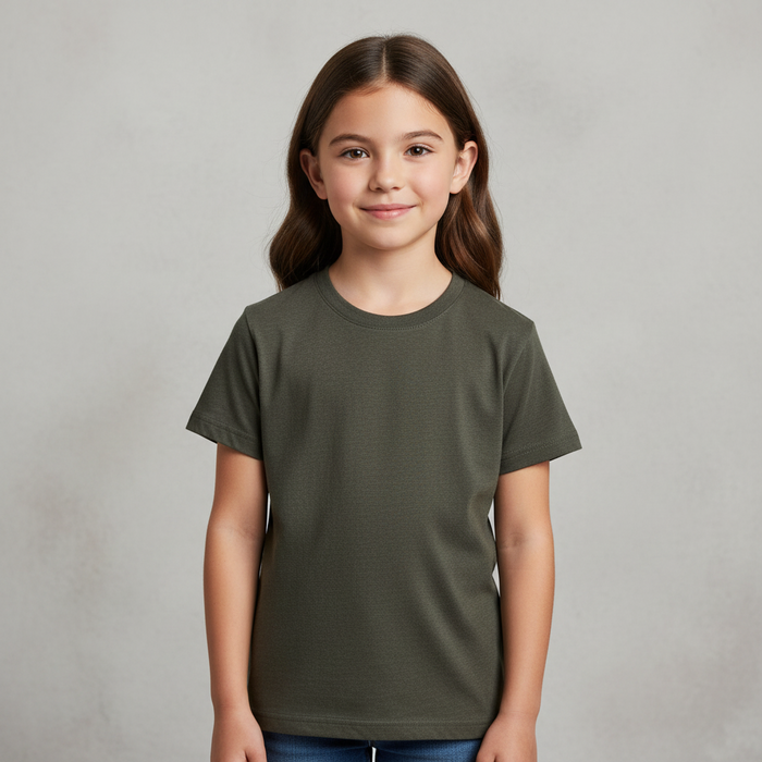 Girls Teens Basic-T-Shirt