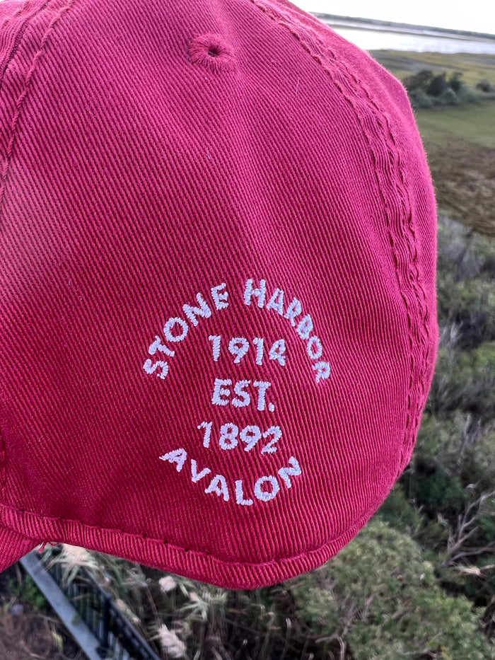 go phils hat (Stone Harbor est Avalon on side)
