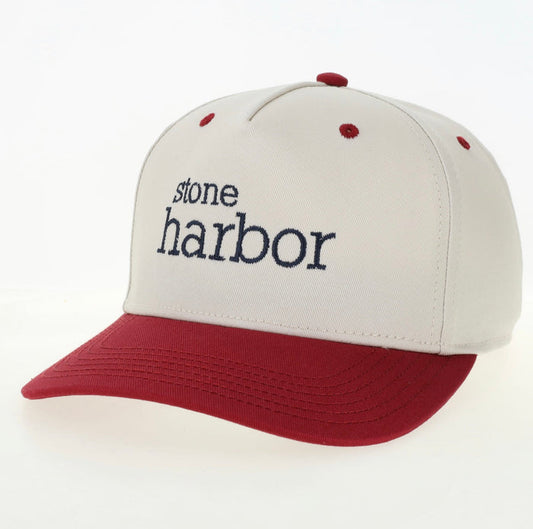 Heritage Twill Stone/Red Stone Harbor Hat