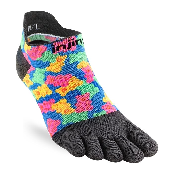 Injinji Run Sock | Lightweight | No Show | Gummy Bears | Womens
