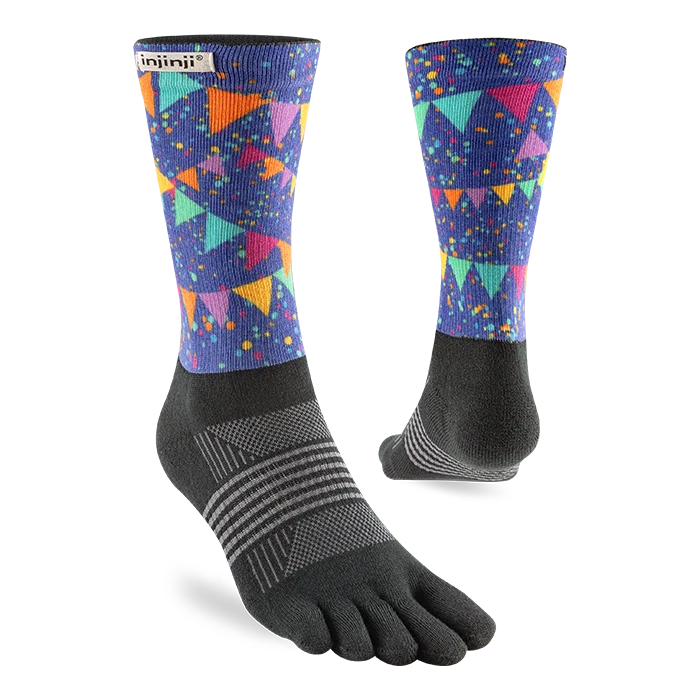Injinji Trail Sock | Midweight | Crew Length | Party Time | Womens