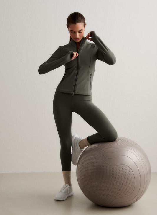 Ivy Sense Tights & Zip Jacket Set
