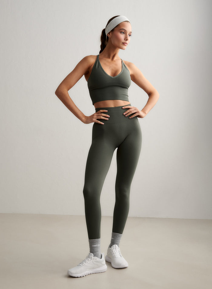 Ivy Shape Seamless Tights & Cross Back Bralette Set