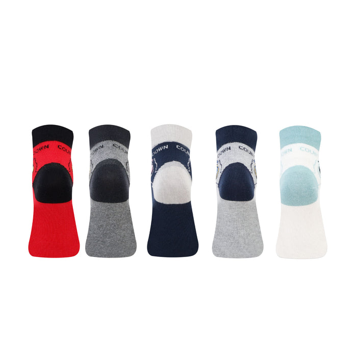 Kids Fancy Ankle Socks for Boys Pack of 5