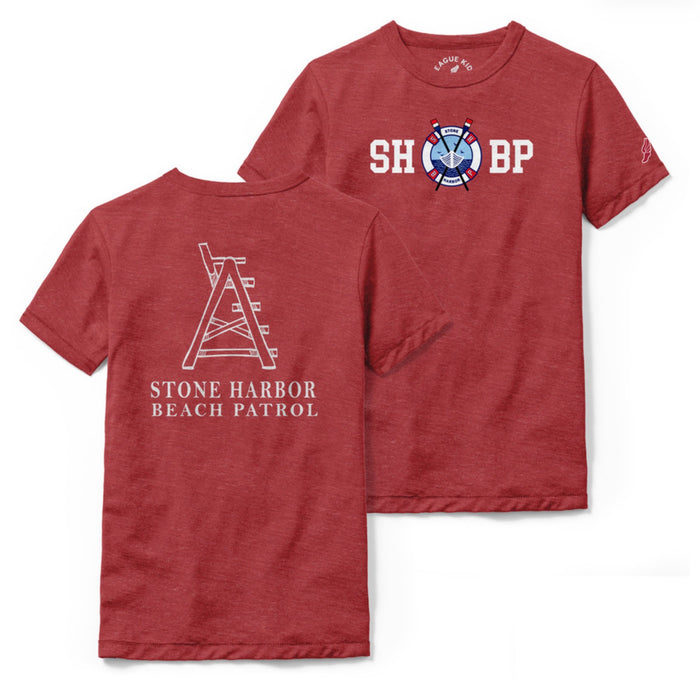 Kids SHBP Victory FallsTee - Heather True Red