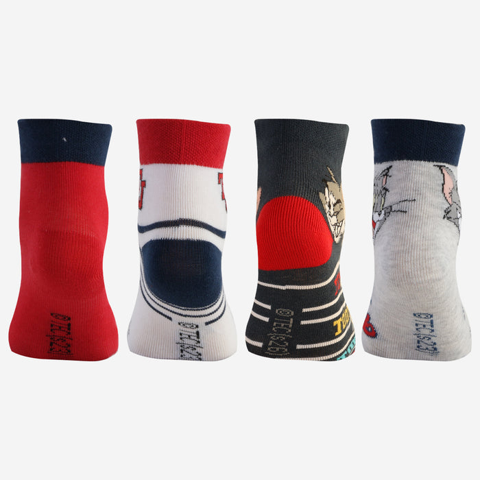kids Tom & Jerry Ankle socks (Pack of 4)