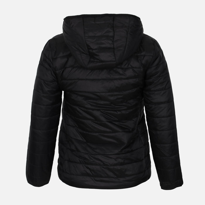 LADIES BASIC PUFFER JACKET WITH HOOD
