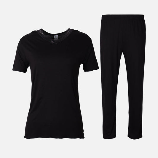 Ladies Licra Pajama 2 Pieces Set