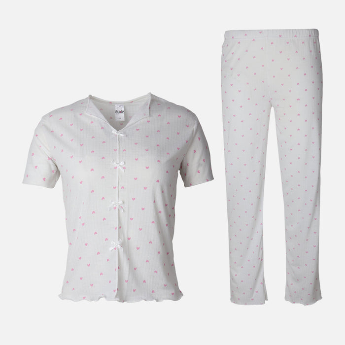 Ladies Pajama 2 Pieces Set