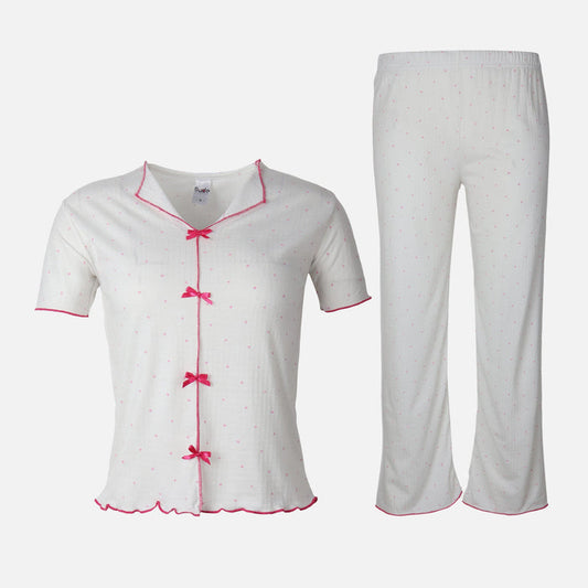 Ladies Pajama 2 Pieces Set