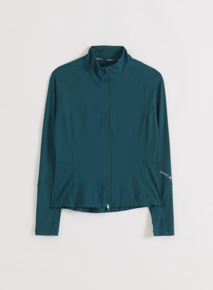 aim'n Running Zip Long Sleeve in Lagoon