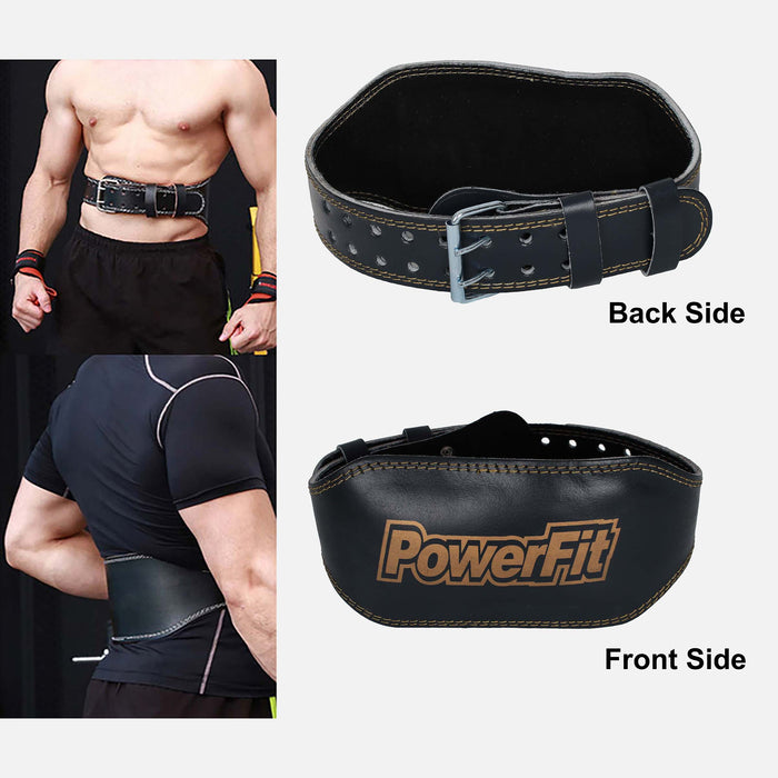 Leather Weight Lifting Belt 6 Inch