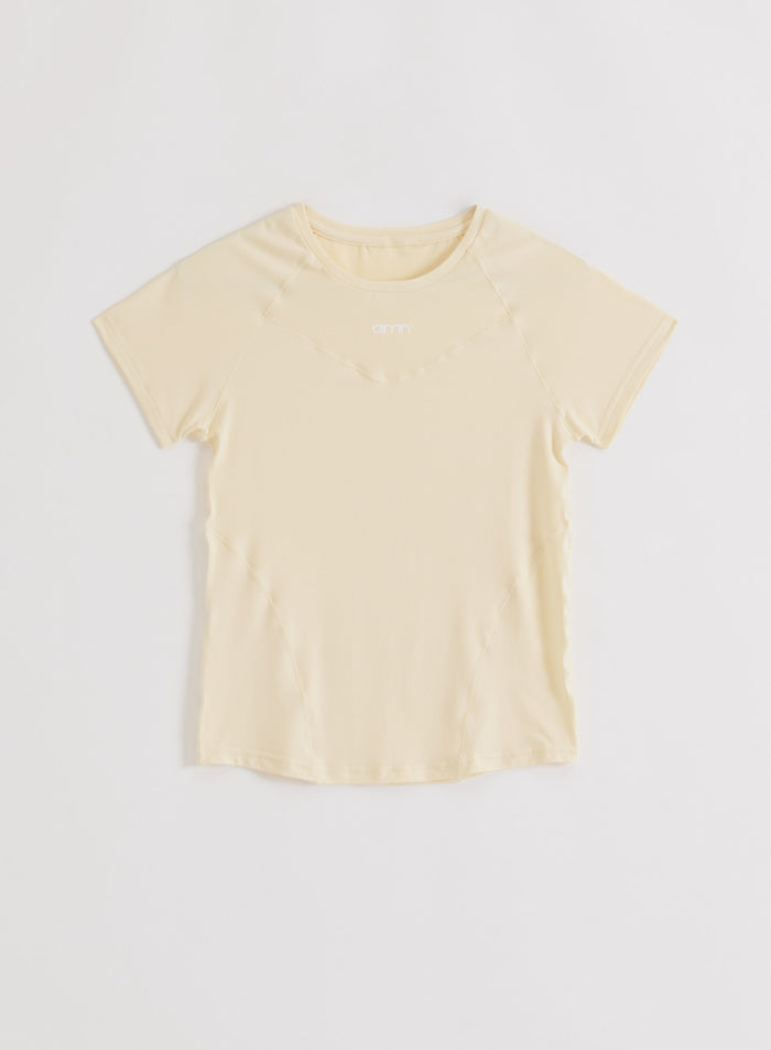 Lemon White Soft Basic Short Sleeve