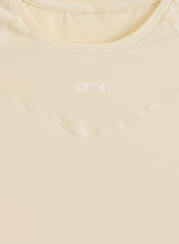 Lemon White Soft Basic Short Sleeve