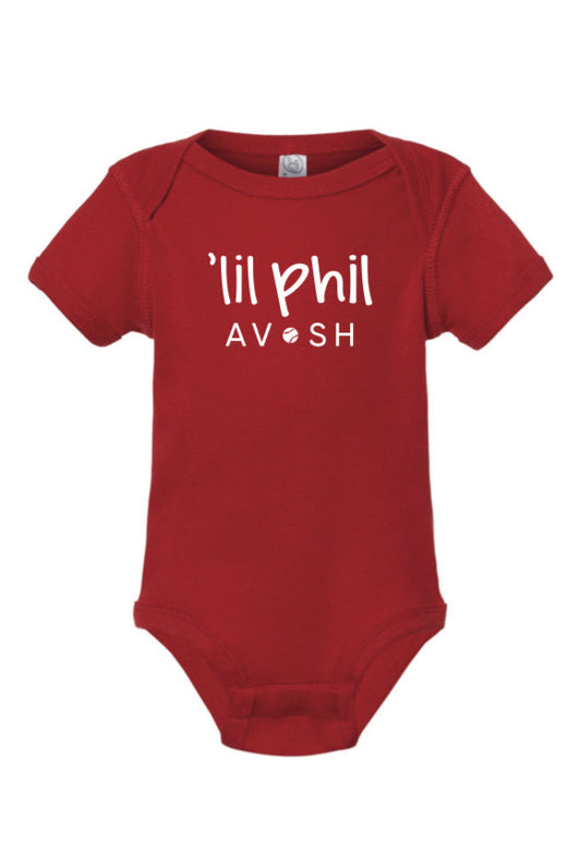 ‘lil phil Red Onesie