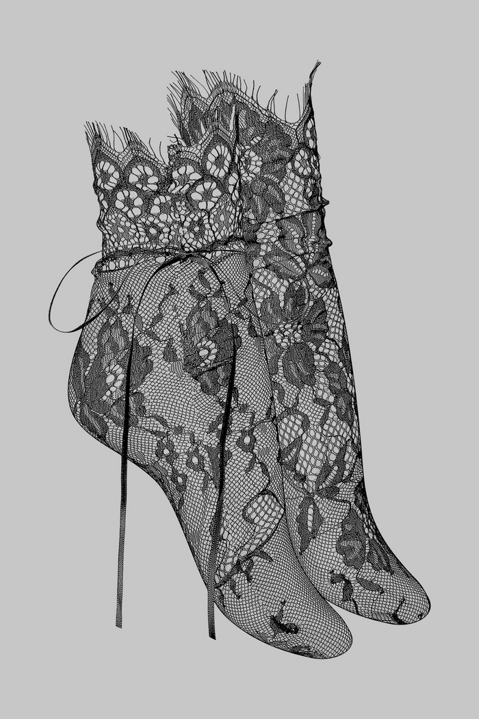 Maison Close Lace Socks