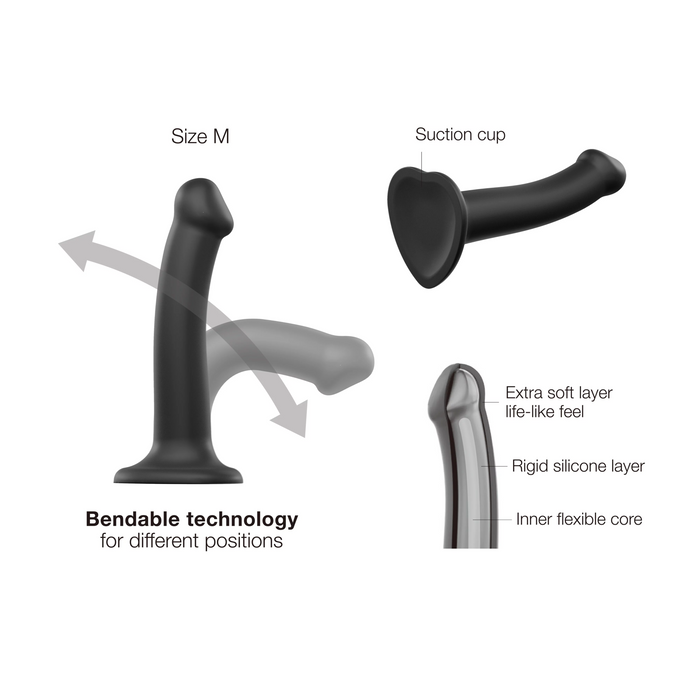 Medium Silicone Bendable Dildo