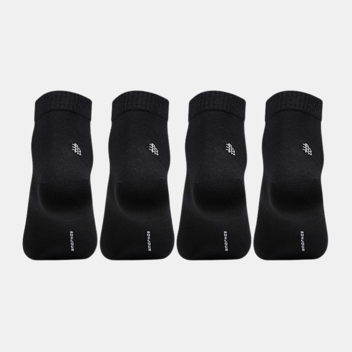 Men Club Class Black Ankle Socks - Pack of 4