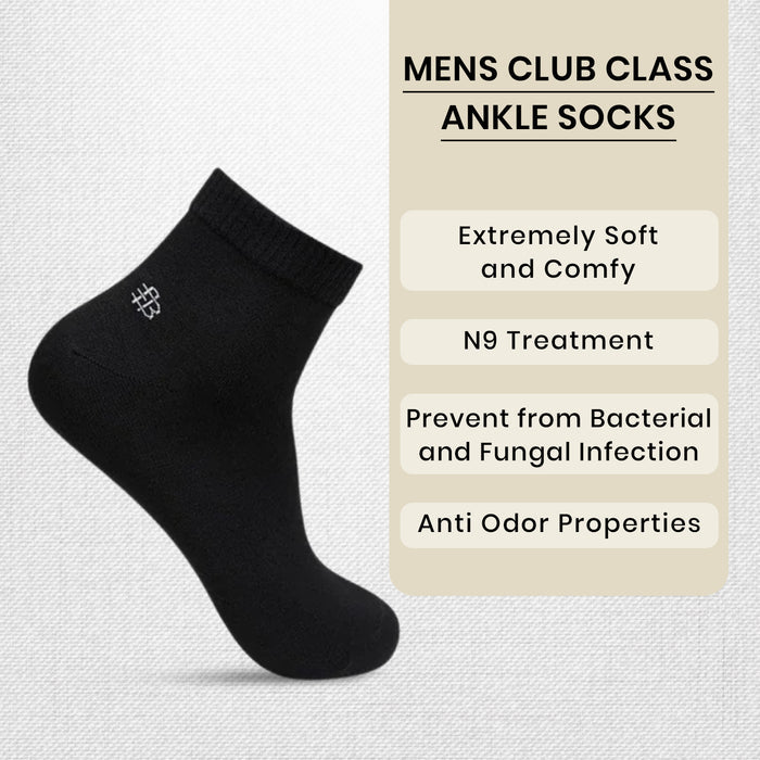 Men Club Class White Socks - Pack Of 4