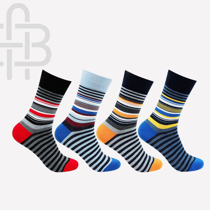 Men striper Designer Rainbow socks