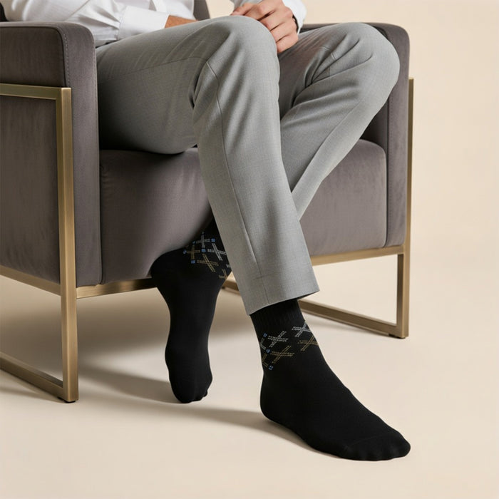 Men Formal Ankle Length Business / Office Socks-Pack Of 4