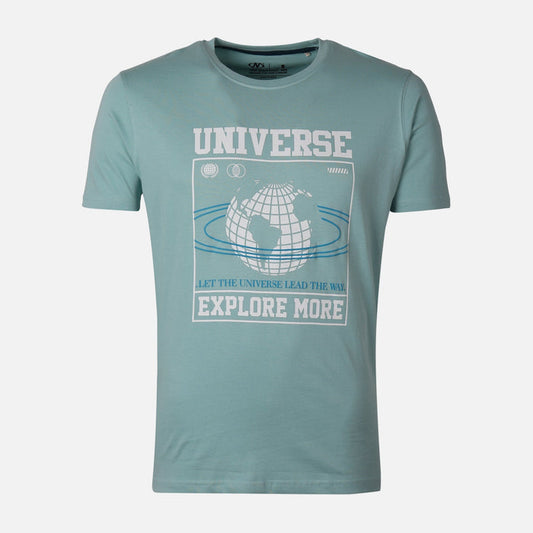 Men Graphic T-Shirt Round Neck