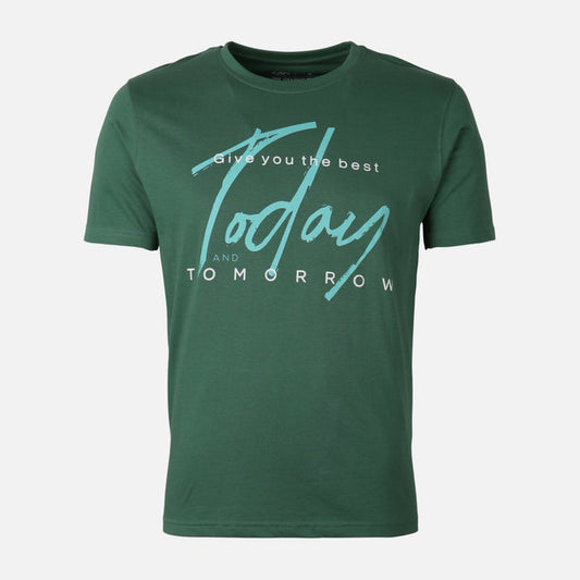 Men Graphic T-Shirt Round Neck