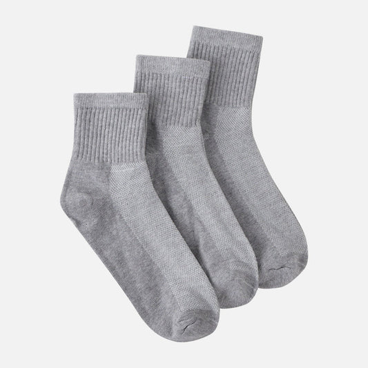 MEN QUARTER SPORTS SOCKS 3 PAIRS