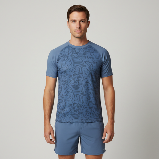 Men Short Sleeve Rashguard
