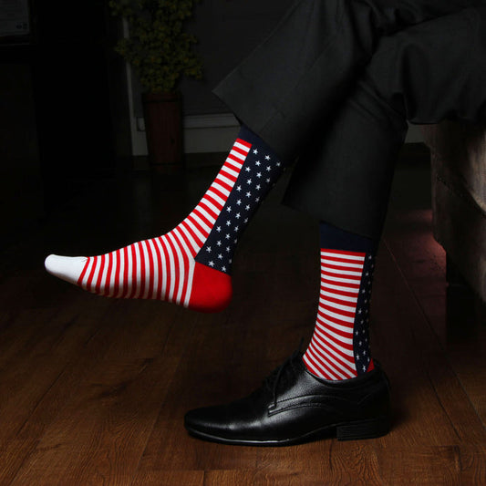 Men's American Print Luxurious Formal Socks - Pack of 1