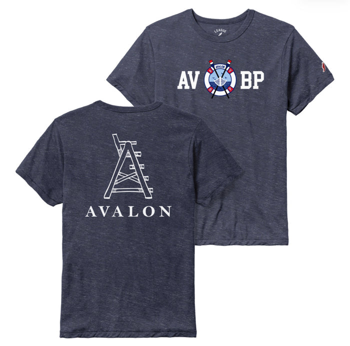 Mens AVBP Tee - Heather Lib Navy