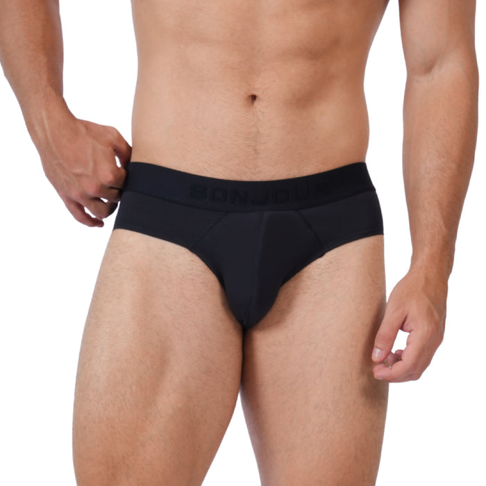 Men’s Bamboo Brief – Ultra Soft, Odour Free Black (Pack of 1)