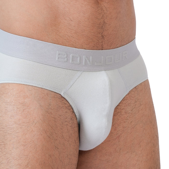 Men’s Bamboo Brief – Ultra Soft, Odour Free Grey Mist (Pack of 1)