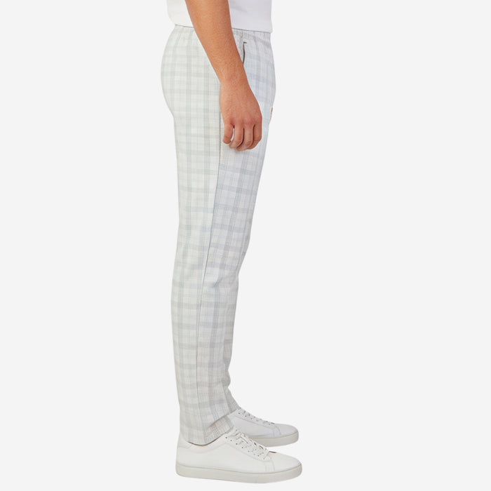 Men’s Cotton Printed Pyjama with White and Grey Stripes