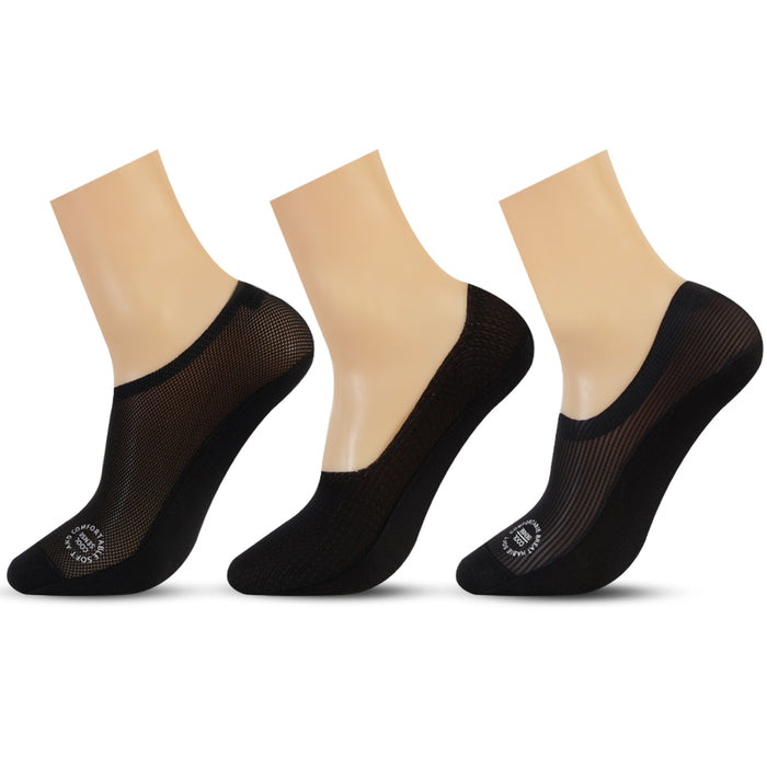 Men’s Low-Cut Ankle Black Socks (Pack of 3)