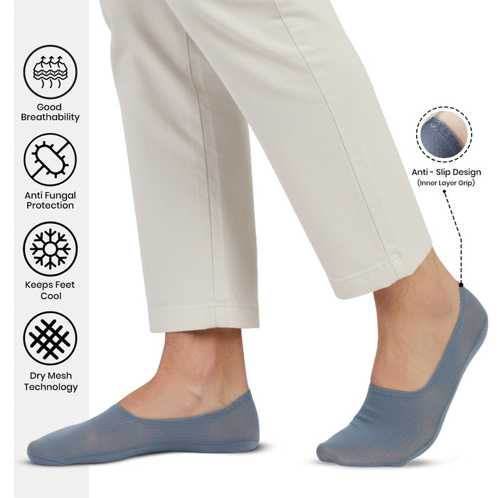Men’s Low-Cut Invisible Ankle Socks (Pack of 3)