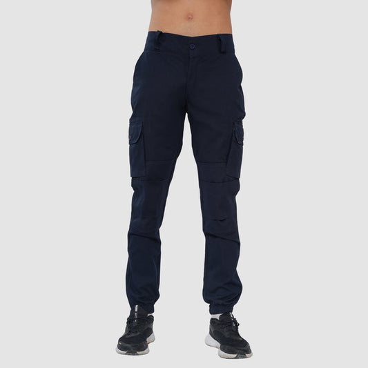 Men's Premium Cotton Cargo Pants (Navy)