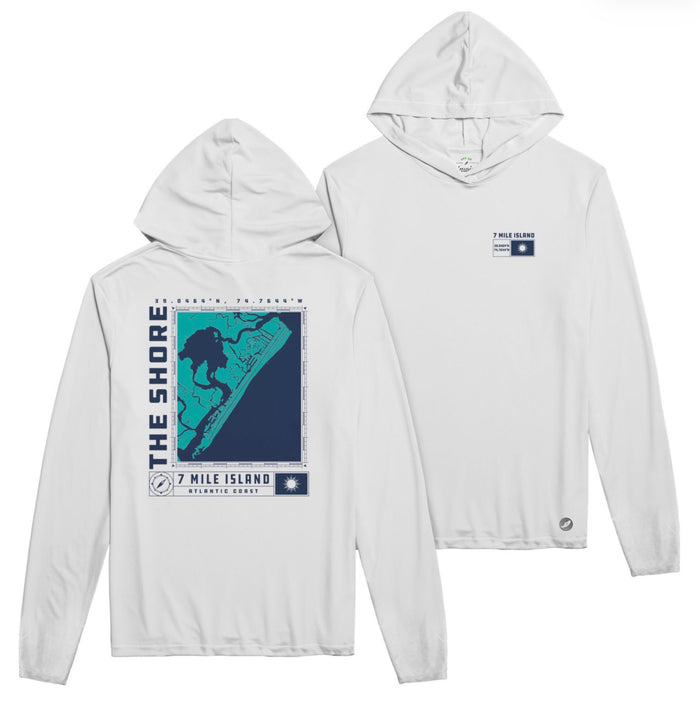 Mens Seven Mile Island Main Sail Hood - Shell White