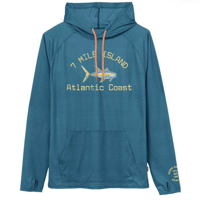 Mens Seven Mile Island Tuna Hood - Blue Jay