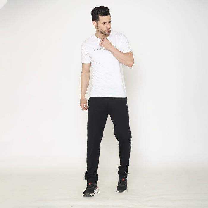 Men's Solid Track Pants - Black