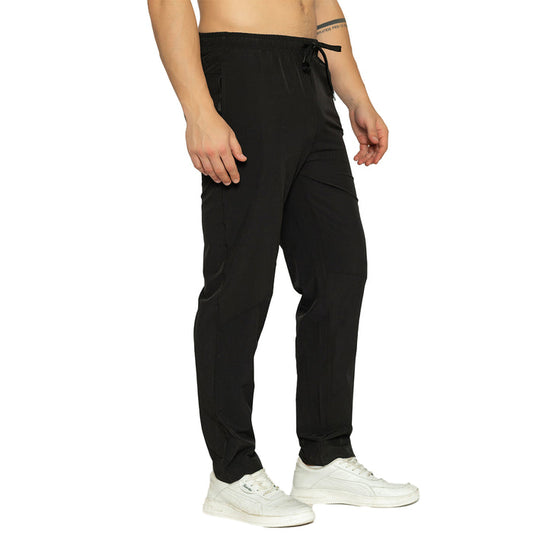 Men's Solid Trackpant- Black